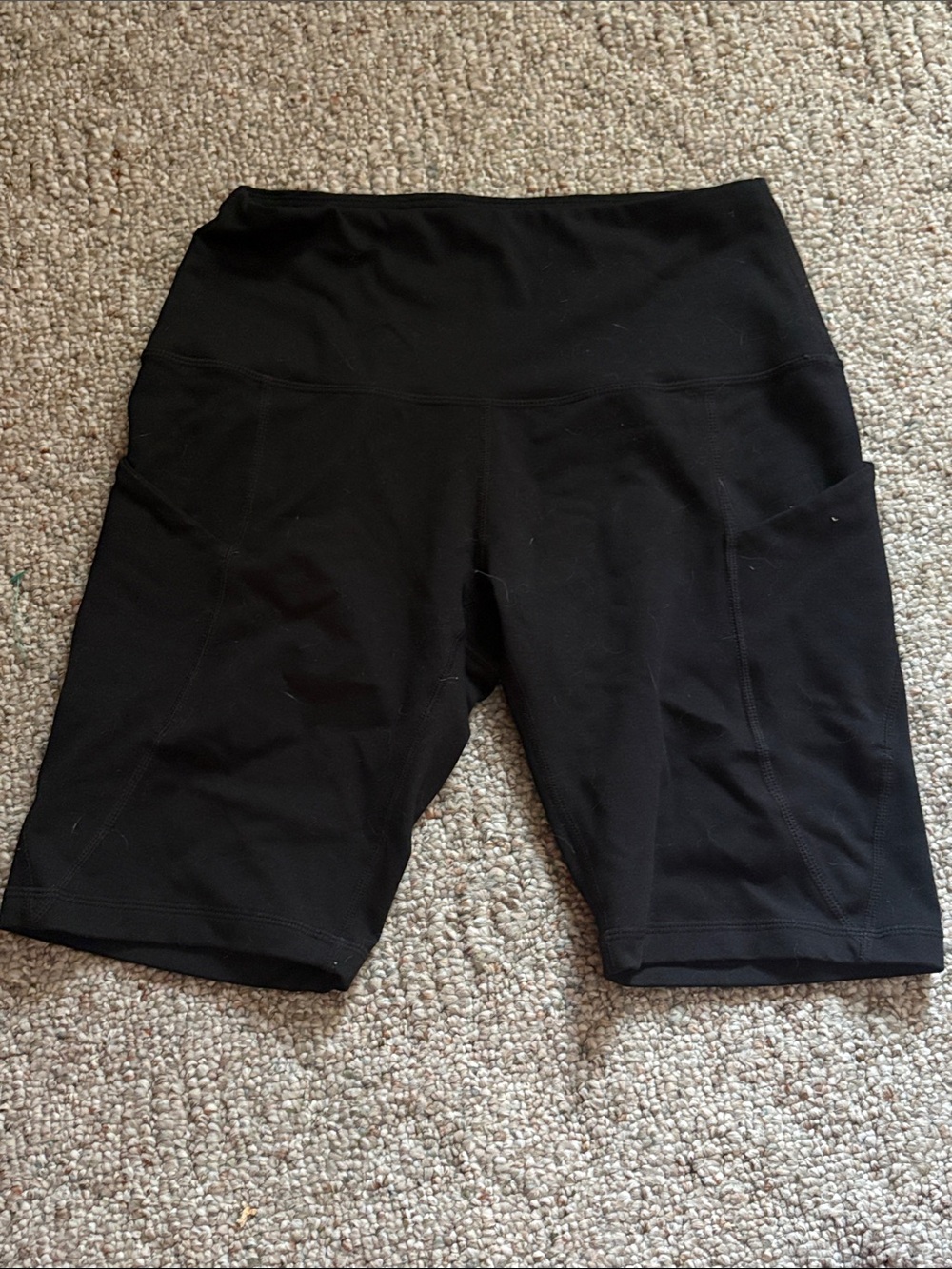 Kyodan Black High-Rise Athletic Biker Shorts